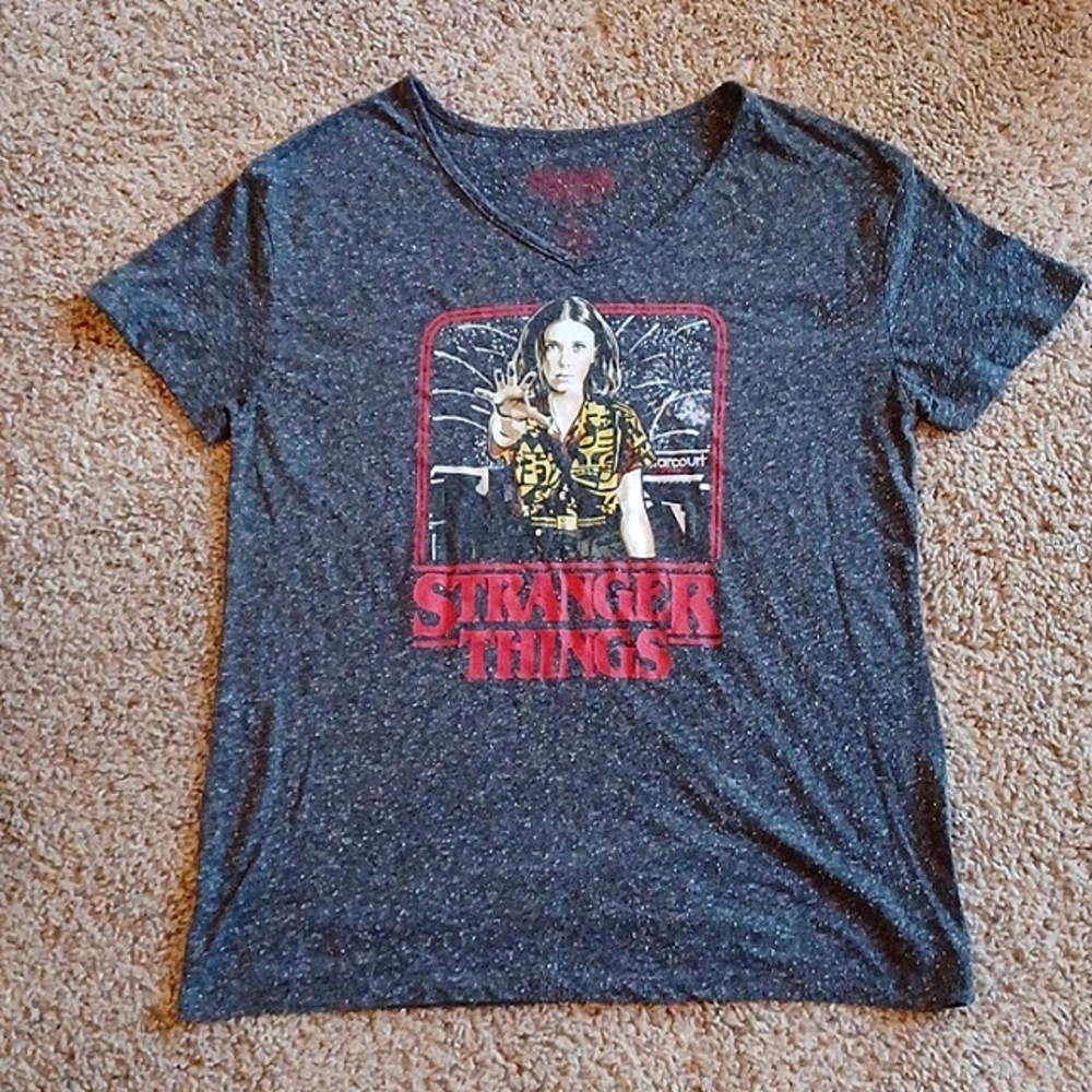 Stranger Things Women's V Neck Tee